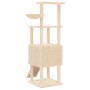 Rascador para gatos con postes de sisal crema 153 cm de , Mobiliario para gatos - Ref: Foro24-172115, Precio: 79,64 €, Descue...