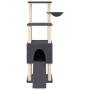 Rascador para gatos con postes de sisal gris oscuro 153 cm de , Mobiliario para gatos - Ref: Foro24-172117, Precio: 64,55 €, ...