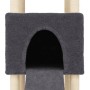 Rascador para gatos con postes de sisal gris oscuro 153 cm de , Mobiliario para gatos - Ref: Foro24-172117, Precio: 64,55 €, ...