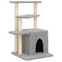 Rascador para gatos con postes de sisal gris claro 83,5 cm de , Mobiliario para gatos - Ref: Foro24-172122, Precio: 37,52 €, ...