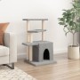 Rascador para gatos con postes de sisal gris claro 83,5 cm de , Mobiliario para gatos - Ref: Foro24-172122, Precio: 37,52 €, ...