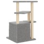 Rascador para gatos con postes de sisal gris claro 83,5 cm de , Mobiliario para gatos - Ref: Foro24-172122, Precio: 37,52 €, ...