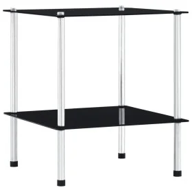 Estantería de 2 niveles vidrio templado negro 40x40x47cm de vidaXL, Librerías y estanterías - Ref: Foro24-249508, Precio: 32,...
