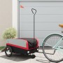 Remolque para bicicleta hierro negro y rojo 45 kg de , Remolques para bicicletas - Ref: Foro24-94069, Precio: 84,94 €, Descue...