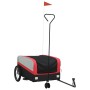 Remolque para bicicleta hierro negro y rojo 45 kg de , Remolques para bicicletas - Ref: Foro24-94069, Precio: 84,94 €, Descue...
