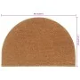 Felpudo semicircular de fibra de coco natural 60x90 cm de , Felpudos - Ref: Foro24-155564, Precio: 51,63 €, Descuento: %