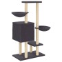 Rascador para gatos con postes de sisal gris oscuro 117 cm de , Mobiliario para gatos - Ref: Foro24-172120, Precio: 61,38 €, ...