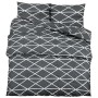 Juego de funda nórdica algodón gris 200x200 cm de , Fundas de nórdico - Ref: Foro24-136047, Precio: 26,67 €, Descuento: %