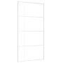 Puerta corredera ESG vidrio y aluminio blanca 102,5x205 cm de , Puertas para el hogar - Ref: Foro24-151689, Precio: 184,27 €,...