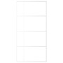 Puerta corredera ESG vidrio y aluminio blanca 102,5x205 cm de , Puertas para el hogar - Ref: Foro24-151689, Precio: 184,27 €,...