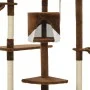 Rascador para gatos con poste de sisal marrón y blanco 203 cm de , Mobiliario para gatos - Ref: Foro24-170528, Precio: 130,38...