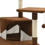Rascador para gatos con poste de sisal marrón y blanco 203 cm de , Mobiliario para gatos - Ref: Foro24-170528, Precio: 130,38...