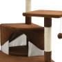 Rascador para gatos con poste de sisal marrón y blanco 203 cm de , Mobiliario para gatos - Ref: Foro24-170528, Precio: 145,48...