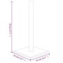 Poste rascador para gatos gris oscuro 35x35x70 cm de , Mobiliario para gatos - Ref: Foro24-171680, Precio: 25,81 €, Descuento: %