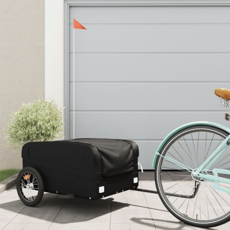 Remolque para bicicleta hierro negro 45 kg de , Remolques para bicicletas - Ref: Foro24-94045, Precio: 83,18 €, Descuento: %