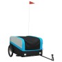 Remolque para bicicleta hierro negro y azul 45 kg de , Remolques para bicicletas - Ref: Foro24-94051, Precio: 89,19 €, Descue...