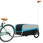 Remolque para bicicleta hierro negro y azul 45 kg de , Remolques para bicicletas - Ref: Foro24-94051, Precio: 89,19 €, Descue...