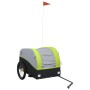 Remolque para bicicleta hierro negro y verde 45 kg de , Remolques para bicicletas - Ref: Foro24-94137, Precio: 98,74 €, Descu...