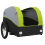 Remolque para bicicleta hierro negro y verde 45 kg de , Remolques para bicicletas - Ref: Foro24-94137, Precio: 98,74 €, Descu...