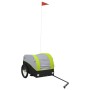 Remolque para bicicleta hierro negro y verde 30 kg de , Remolques para bicicletas - Ref: Foro24-94123, Precio: 85,27 €, Descu...