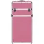 Maletín trolley de maquillaje de aluminio rosa de vidaXL, Neceseres - Ref: Foro24-91823, Precio: 103,79 €, Descuento: %