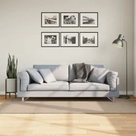 Alfombra de pelo corto suave lavable HUARTE arena 100x200 cm de , Alfombras - Ref: Foro24-375055, Precio: 59,99 €, Descuento: %