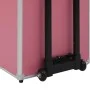 Maletín trolley de maquillaje de aluminio rosa de vidaXL, Neceseres - Ref: Foro24-91823, Precio: 103,79 €, Descuento: %