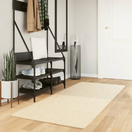 Alfombra de pelo corto suave lavable HUARTE crema 80x200 cm de , Alfombras - Ref: Foro24-375034, Precio: 42,91 €, Descuento: %