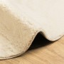 Alfombra de pelo corto suave lavable HUARTE crema Ø 120 cm de , Alfombras - Ref: Foro24-375048, Precio: 50,93 €, Descuento: %