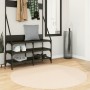 Alfombra de pelo corto suave lavable HUARTE beige Ø 120 cm de , Alfombras - Ref: Foro24-375029, Precio: 51,03 €, Descuento: %