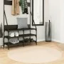 Alfombra de pelo corto suave lavable HUARTE beige Ø 120 cm de , Alfombras - Ref: Foro24-375029, Precio: 47,19 €, Descuento: %