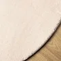 Alfombra de pelo corto suave lavable HUARTE beige Ø 120 cm de , Alfombras - Ref: Foro24-375029, Precio: 47,19 €, Descuento: %