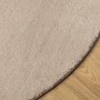 Alfombra de pelo corto suave lavable HUARTE arena Ø 200 cm de , Alfombras - Ref: Foro24-375069, Precio: 119,15 €, Descuento: %