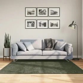Alfombra pelo corto suave lavable HUARTE verde bosque 160x160cm de , Alfombras - Ref: Foro24-375097, Precio: 99,95 €, Descuen...