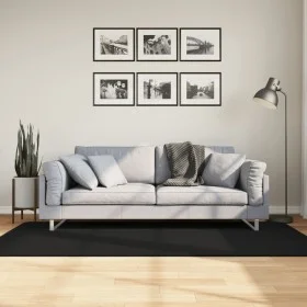 Alfombra de pelo corto suave lavable HUARTE negro 100x200 cm de , Alfombras - Ref: Foro24-375112, Precio: 69,55 €, Descuento: %