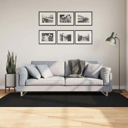 Alfombra de pelo corto suave lavable HUARTE negro 100x200 cm de , Alfombras - Ref: Foro24-375112, Precio: 70,51 €, Descuento: %