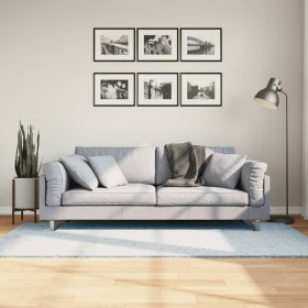 Alfombra de pelo corto suave lavable HUARTE azul 100x200 cm de , Alfombras - Ref: Foro24-375131, Precio: 42,27 €, Descuento: %