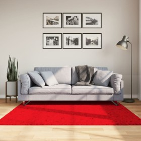 Alfombra de pelo corto suave lavable HUARTE rojo 160x160 cm de , Alfombras - Ref: Foro24-375173, Precio: 54,21 €, Descuento: %