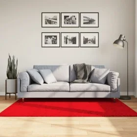 Alfombra de pelo corto suave lavable HUARTE rojo 120x170 cm de , Alfombras - Ref: Foro24-375171, Precio: 56,18 €, Descuento: %