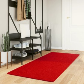 Alfombra de pelo corto suave lavable HUARTE rojo 80x200 cm de , Alfombras - Ref: Foro24-375167, Precio: 37,68 €, Descuento: %