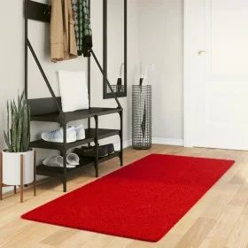 Alfombra de pelo corto suave lavable HUARTE rojo 80x200 cm de , Alfombras - Ref: Foro24-375167, Precio: 34,26 €, Descuento: %
