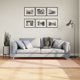 Alfombra de pelo corto suave lavable HUARTE rosado 120x170 cm de , Alfombras - Ref: Foro24-375152, Precio: 41,62 €, Descuento: %