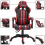Silla de gaming de cuero sintético rojo de vidaXL, Sillones para videojuegos - Ref: Foro24-20209, Precio: 183,62 €, Descuento: %