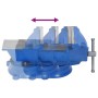 Tornillo de banco hierro fundido azul 200 mm de , Abrazaderas y tornillos - Ref: Foro24-154641, Precio: 122,78 €, Descuento: %