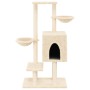 Rascador para gatos con postes de sisal color crema 117 cm de , Mobiliario para gatos - Ref: Foro24-172118, Precio: 57,91 €, ...