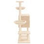 Rascador para gatos con postes de sisal color crema 117 cm de , Mobiliario para gatos - Ref: Foro24-172118, Precio: 57,91 €, ...