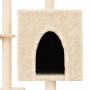 Rascador para gatos con postes de sisal color crema 117 cm de , Mobiliario para gatos - Ref: Foro24-172118, Precio: 57,91 €, ...