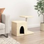Rascador para gatos con postes de sisal color crema 50,5 cm de , Mobiliario para gatos - Ref: Foro24-172124, Precio: 32,44 €,...