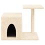 Rascador para gatos con postes de sisal color crema 50,5 cm de , Mobiliario para gatos - Ref: Foro24-172124, Precio: 32,44 €,...