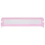 Pink polyester child bed safety rail 180x42 cm by vidaXL, Safety railings - Ref: Foro24-10171, Price: 33,58 €, Discount: %